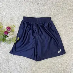 〝アシックス〟スポーツウェア　ハーフパンツ　ネイビー　Mサイズ