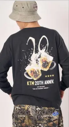 【新品未使用】ケツメイシ　20周年　長袖　ブラック　ビール