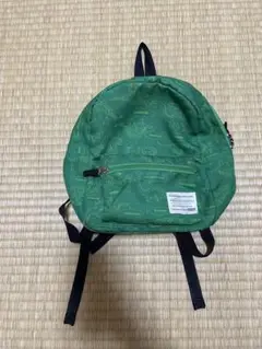 緑色 恐竜プリント リュック　使用感あり