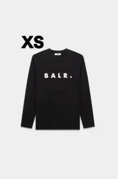 BALR. 日本限定 ワイドロゴレギュラーフィット長袖Tシャツ ジェットブラック