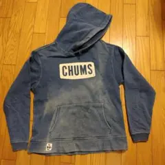 CHUMS デニムブルー パーカー