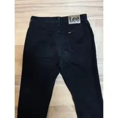 Lee ブラックデニム ストレートパンツ