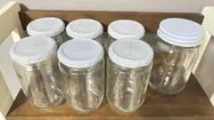 透明　ガラス空き瓶 保存容器　7個セット