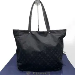 美品　Russet ラシット　トートバッグ　ナイロン　レザー　保存袋　ブラック