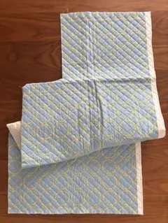 NINA モーネ　サックス×イエロー　キルティング生地