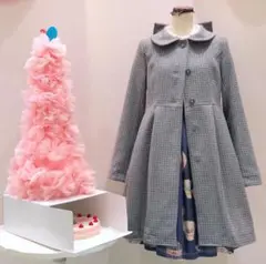 エミリーテンプルキュート エミキュ コート 水玉 ドット グレー
