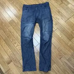 ダークブルー ワークパンツ ストレート　作業着