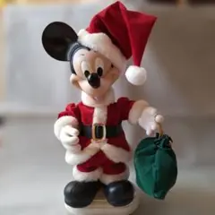 ミッキーマウス　サンタクロース　箱付き　 クリスマス　フィギュア　アンティーク