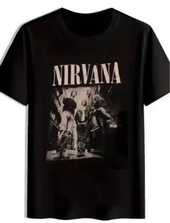 NIRVANA グラフィックTシャツ ブラック