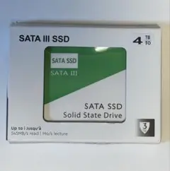 新品未使用　4TB SATA III 2.5インチ SSD