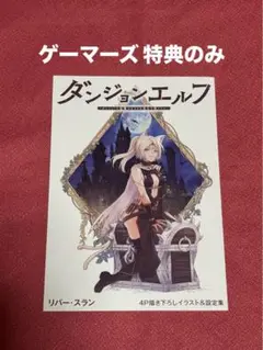 ダンジョンエルフ 2巻 特典 4Pリーフレットのみ 描き下ろしイラスト＆設定資料