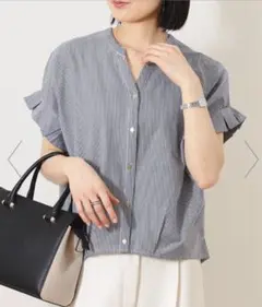 BEAMS HEART / スキッパーネック カットソー イージーケア