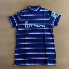 PEARLY GATES マルチボーダーモックネック　サイズ1