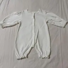 PETIT KID 前開き ロンパース ホワイト
