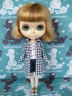 ブライス＊白黒チェック柄シャツのセット
