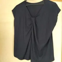 ユニクロ 2wayTシャツ 紺 M
