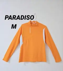 PARADISO オレンジ ハーフジップ M