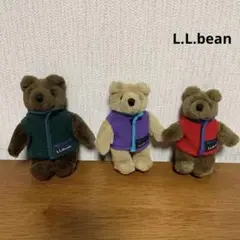L.L.Beanぬいぐるみ3体セットフリースパタゴニアハロッズテディーベアーくま L.L.Bean】L.L.BEAR WITH FLEECE PULLOVER - MULTI ベアー