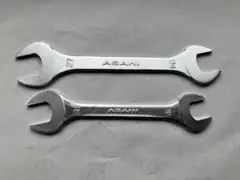 新品未使用　アサヒ極薄型両口メガネスパナレンチ工具セット