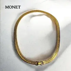 【未使用級】MONET モネ　ゴールド　ネックレス　喜平チェーン　GP