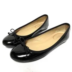 ★美品★J&M DAVIDSON★エナメルパンプス★フラットシューズ★36★