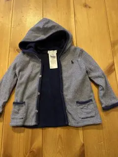 Ralph Lauren ストライプフードジャケット リバーシブル　12M