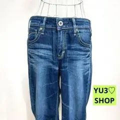 サムシング ストレートレッグ デニムパンツ ダークブルー F