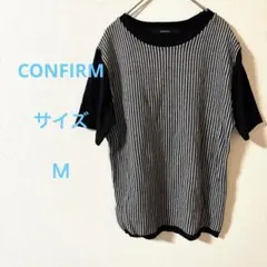 コンファーム CONFIRM ストライプデザイン 半袖Tシャツ