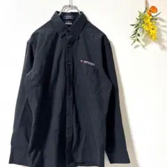 FORTINDT ボタンダウンシャツ 黒　美品　綿70%