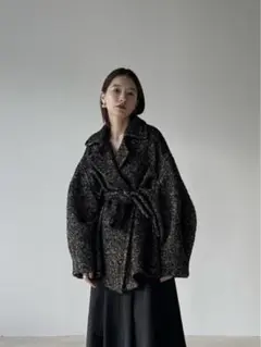 【最終値下げ_美品】CLANE MIX LOOP TWEED BOX COAT