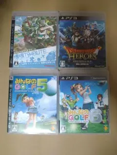 PS3　塊魂TRIBUTE　ドラゴンクエストヒーローズ　みんなのゴルフ６　５
