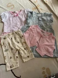 ツーピース、ワンピなどまとめ売り未使用あり、70センチの女の子セット