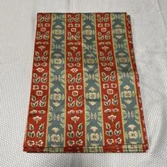 開き仕立ての帯☆刺繍 花柄