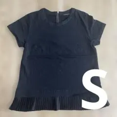 BARNYARDSTORM Tシャツ プリーツ裾 ブラック セレクト