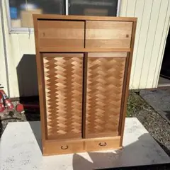 瞬間的❣️お値引き価格❣️置き水屋網代　茶道具　ヴィンテージ箪笥　杉無垢材 m68032007132_1.jpg?1733026284