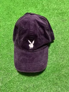 PLAYBOY 紫 コーデュロイキャップ