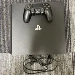 PS4pro本体 黒 コントローラー、電源コード、箱付き 1TB