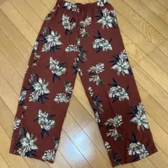 cepo セポ 花柄ワイドパンツ Mサイズ 赤