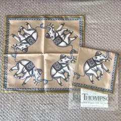 新品未使用！JIM THOMPSON クッションカバー 2枚セット/タイシルク