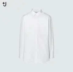 ＋J スーピマコットンシャツ ホワイト L 白シャツ