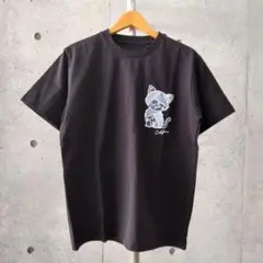 [サンプルSALE /D239 ] LUXE/R デニムネコさんTシャツ BK