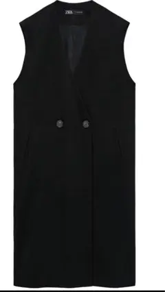 zara ザラ 新品・未使用クロスオーバーフロントロングベスト