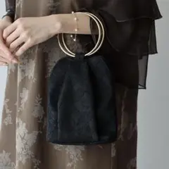 BLUEEAST スパンコール / レース2wayミニパーティーバッグ