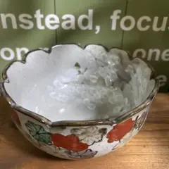 幸兵衛窯 雲錦手手付鉢 共箱栞 菓子器 菓子鉢 中鉢 色絵金彩 美濃焼 食器 道具 ] - 道具 幸兵衛窯造 雲錦手菓子鉢（共箱） | ネット