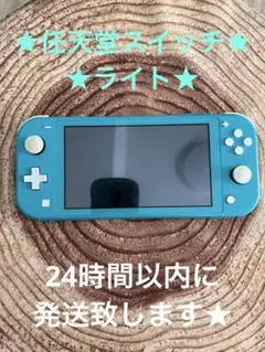 Nintendo Switch Lite ターコイズ　本体　箱無し①