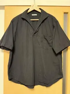 shiun スキッパーシャツ　XS コールブラック