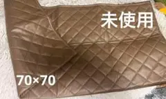 ソファーカバー　ブラウン　70×70　正方形　滑り止め加工付き　3-42