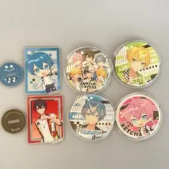 AMPTAK COLORS 　ミニカードアクスタ2個＋缶バッジ4個セット