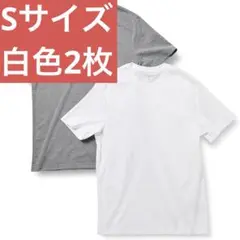 [Amazon Essentials] 2枚組 Tシャツ クルーネック スリムフ