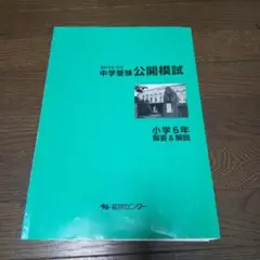 能開 公開模試 小6 テスト 2017 ９月 ４科